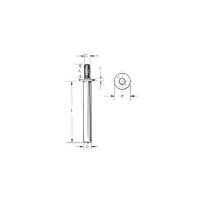 Threaded Collar Washer Weld Studs